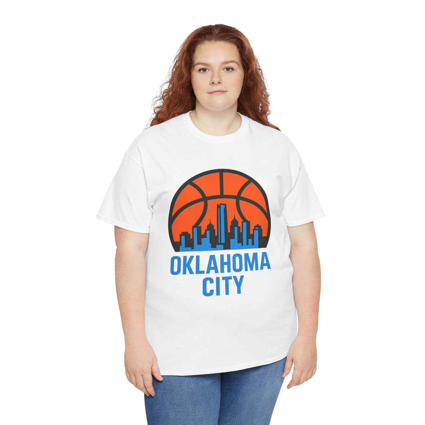 Oklahoma City Basketball Skyline T-Shirt