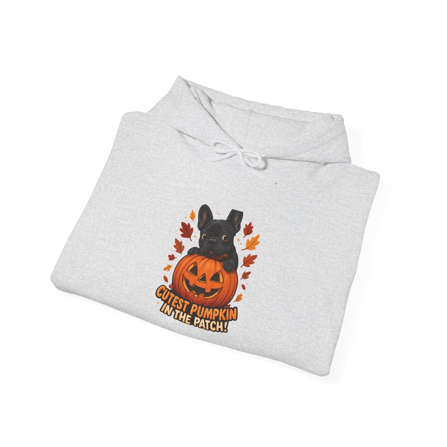 Cutest Pumpkin in the Patch Hoodie | Frenchie Fall Sweatshirt | Halloween Dog Lover Gift | Cozy French Bulldog Pumpkin Patch Hoodie