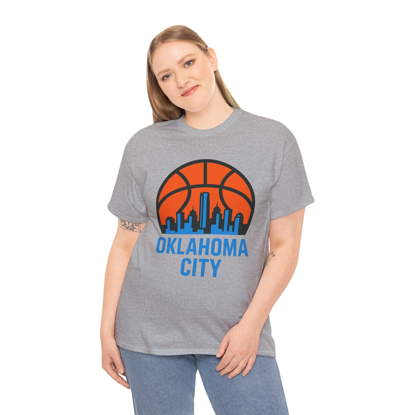 Oklahoma City Basketball Skyline T-Shirt
