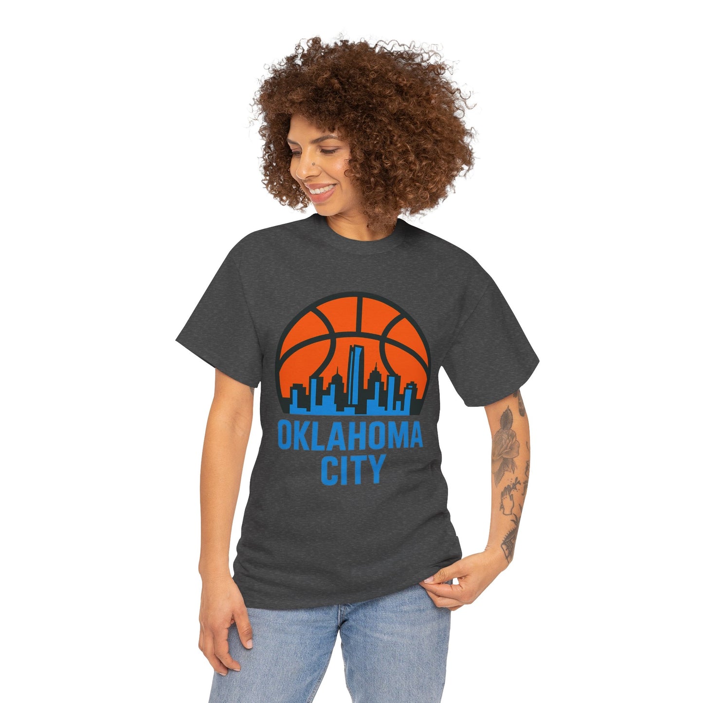 Oklahoma City Basketball Skyline T-Shirt