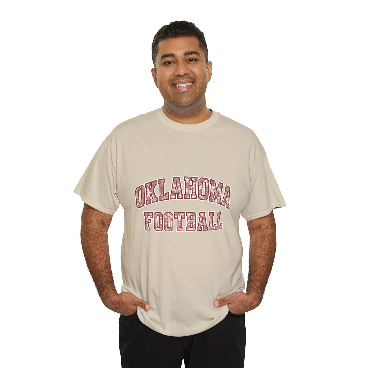 Oklahoma Football T-Shirt – Vintage Collegiate Style OU Game Day Tee, Retro Sports Shirt for Fans and Students