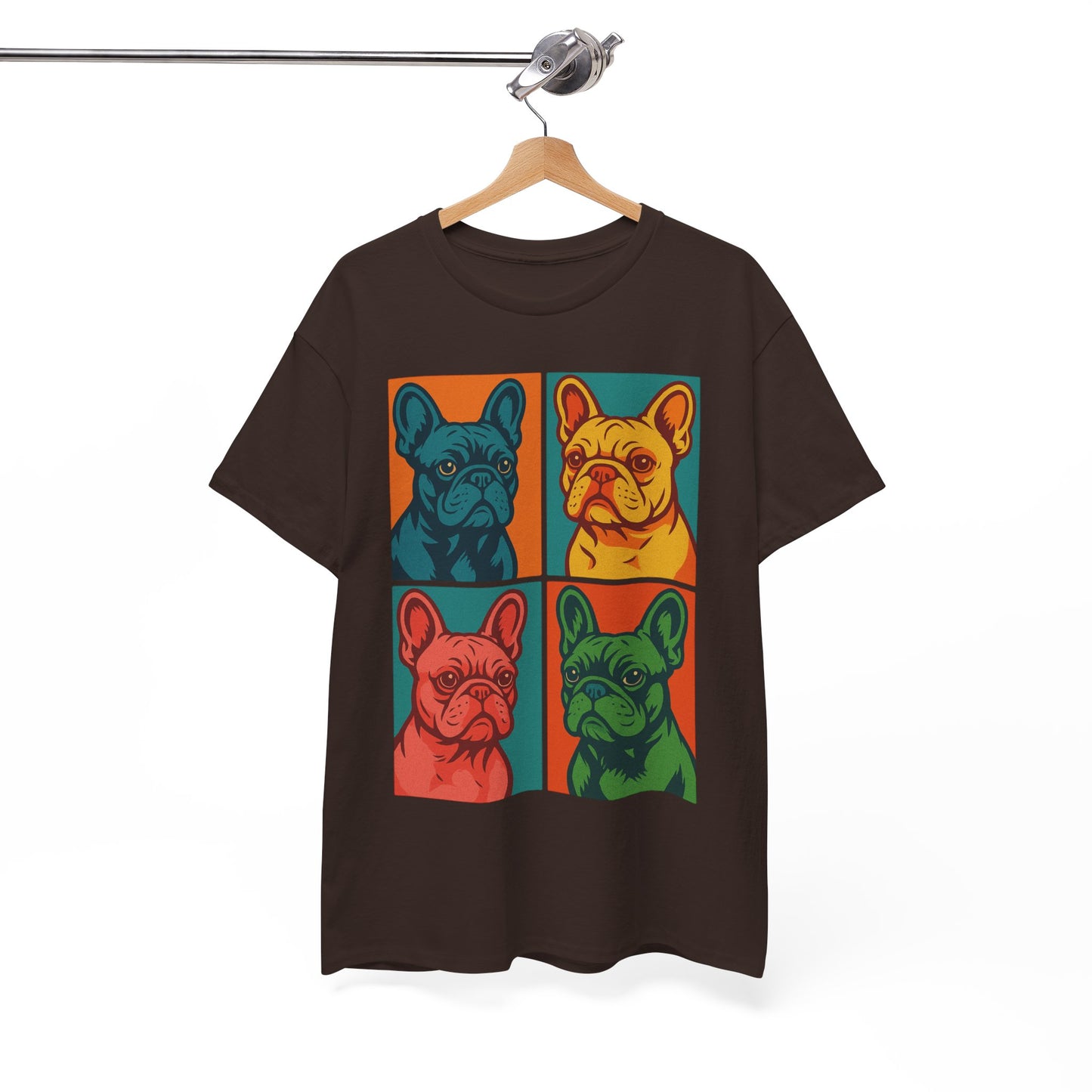Pop Art French Bulldog T-Shirt • Colorful Frenchie Dog Tee • Retro Pop Art Dog Shirt • French Bulldog Lover Gift • Bright Graphic Dog Tee