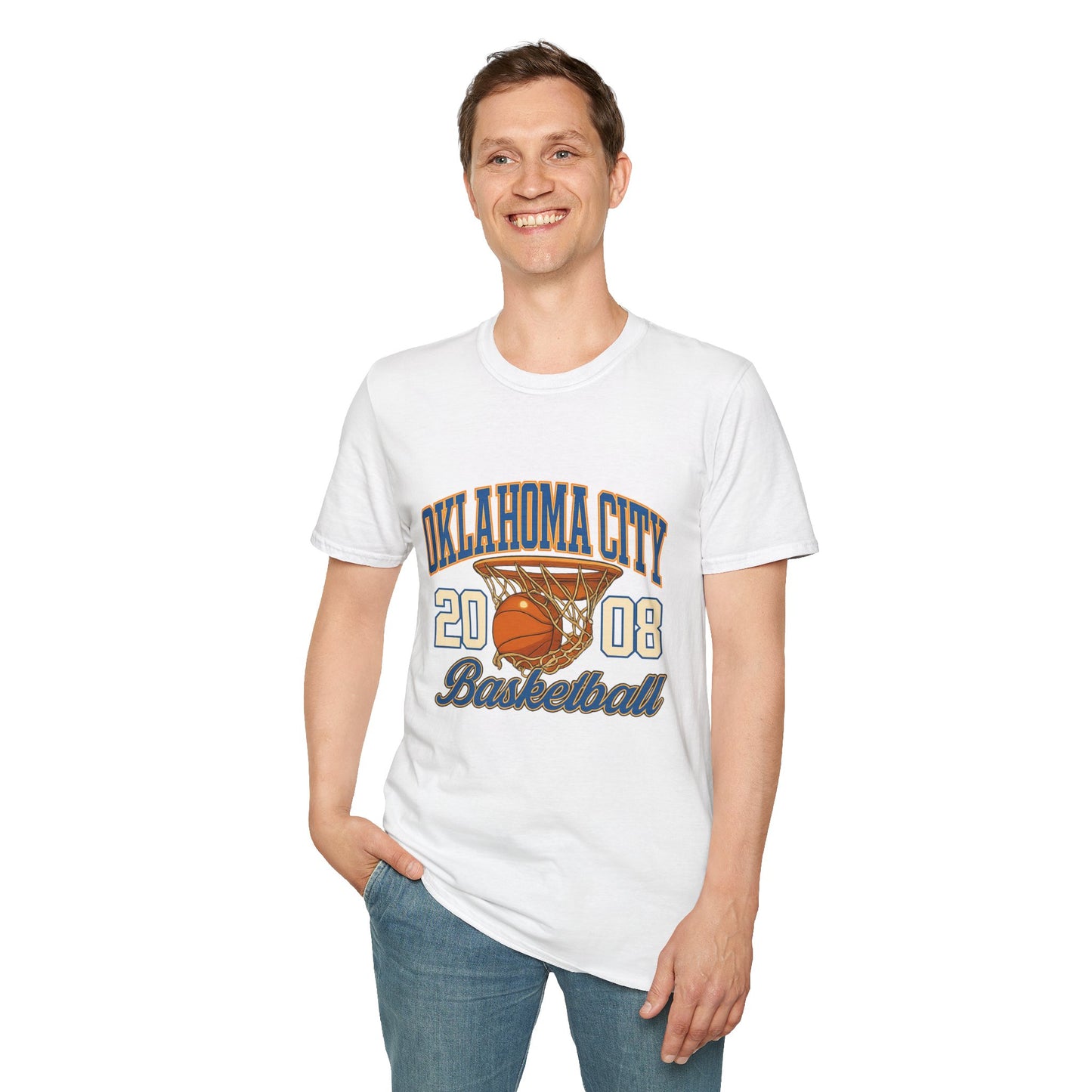 Oklahoma City Basketball T-Shirt | 2008 Retro Sports Tee | OKC Fan Shirt | Vintage Style Basketball Graphic | Local Pride Gift | Game Day Tee