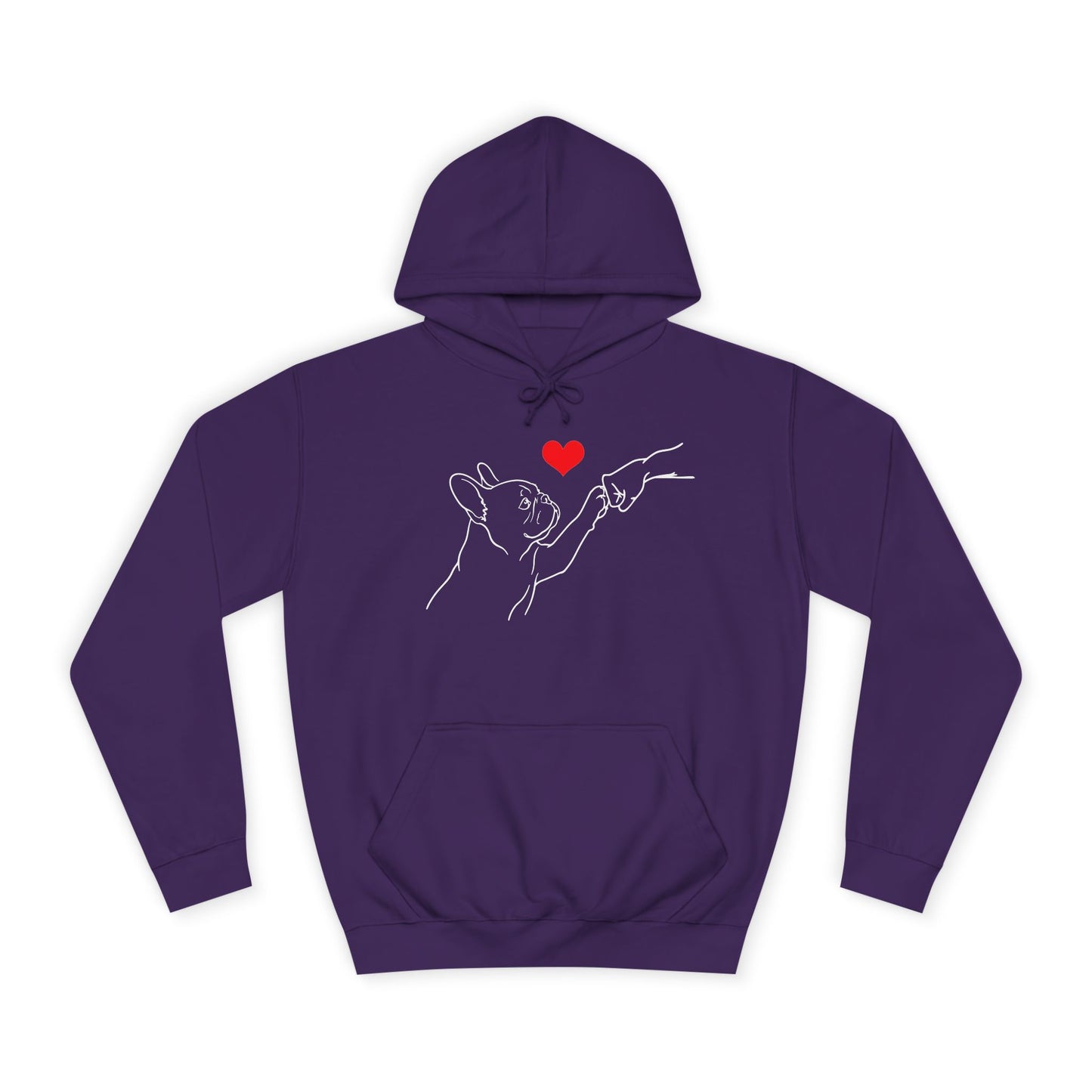 French Bulldog Hoodie, Frenchie Love Hoodie, Frenchie Mom Gift, Dog Lover Hoodie, Minimalist French Bulldog Sweatshirt, Frenchie Dad Gift, Pet Parent Hoodie