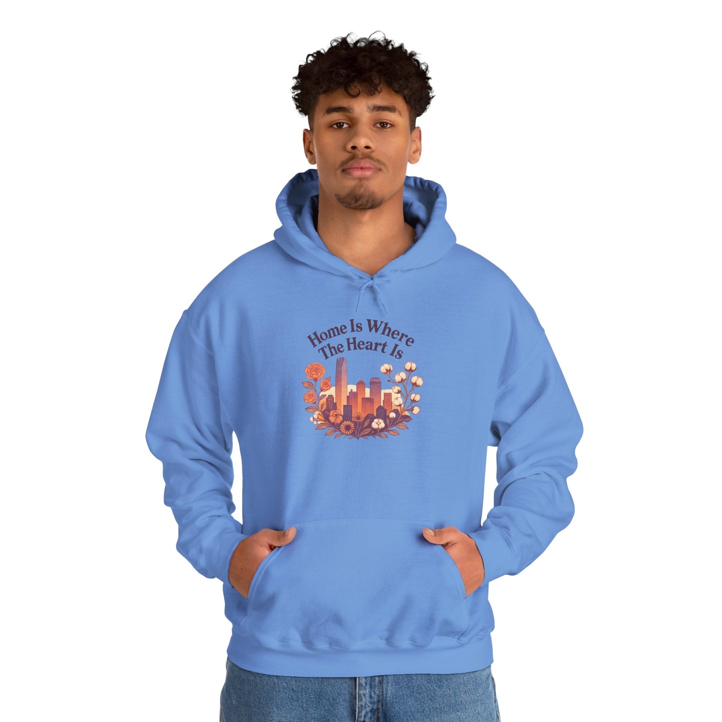 Home Is Where the Heart Is Oklahoma City Hoodie | Oklahoma Pride Gift | OKC Home Hoodie