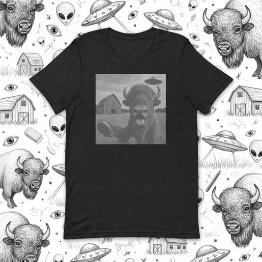 Bison UFO Unisex t-shirt
