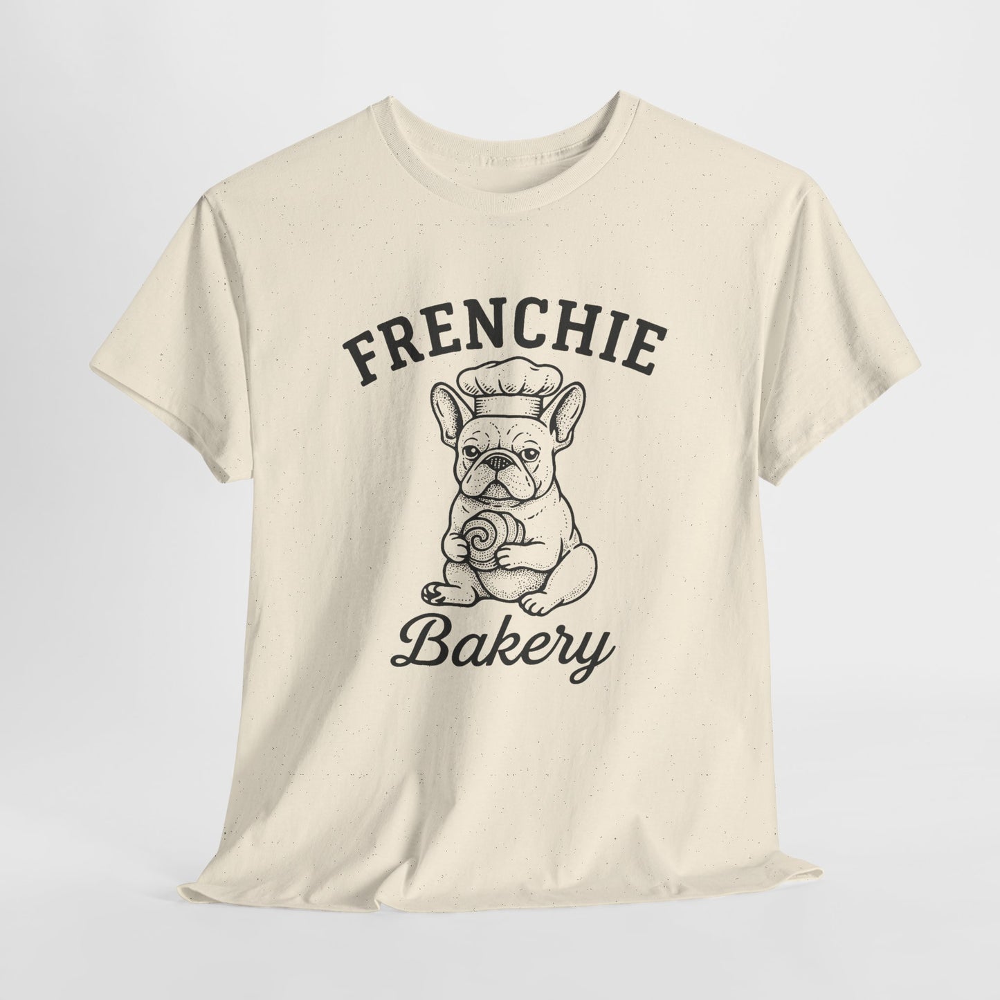 Frenchie Bakery T-Shirt French Bulldog Chef Tee, Cute Dog Lover Gift, Vintage Frenchie Café Graphic
