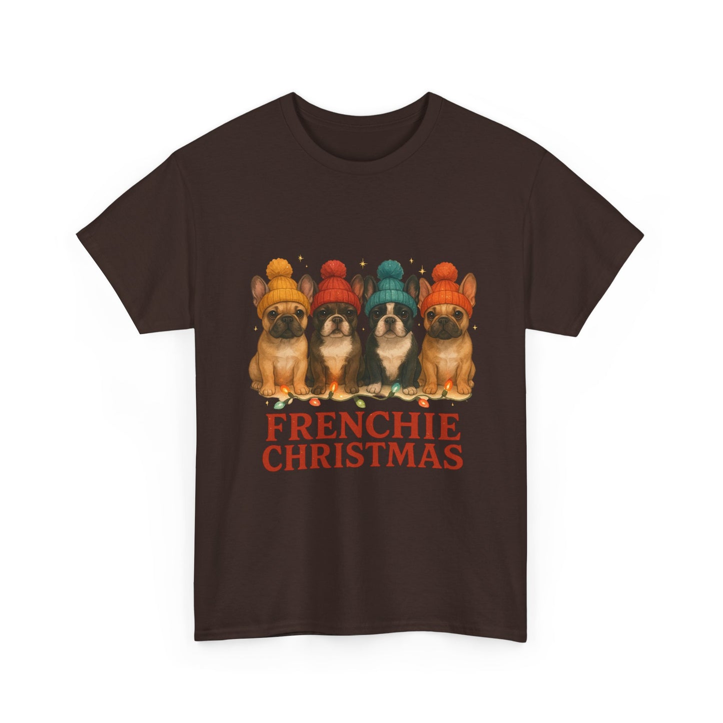 Frenchie Christmas Shirt | Cute French Bulldog Holiday Tee | Frenchie Dog Lovers Xmas Gift | Cozy Winter Pup T-Shirt