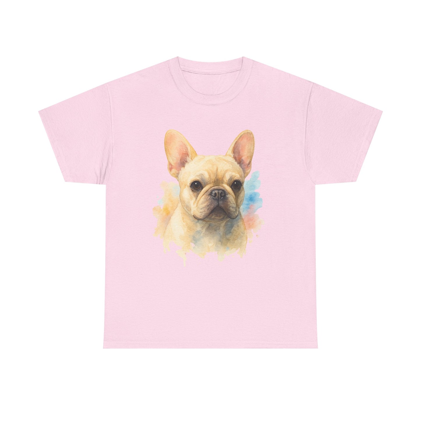 Watercolor French Bulldog T-Shirt | Artistic Frenchie Graphic Tee | Cute Dog Lover Shirt | Unique Gift for Him or Her