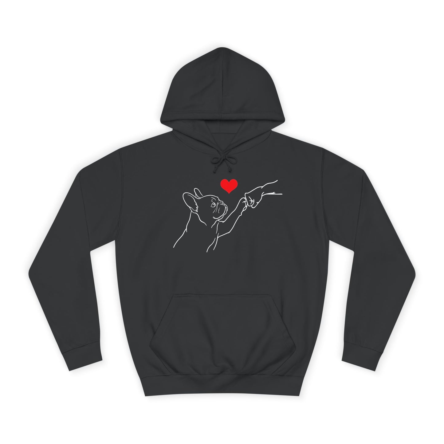 French Bulldog Hoodie, Frenchie Love Hoodie, Frenchie Mom Gift, Dog Lover Hoodie, Minimalist French Bulldog Sweatshirt, Frenchie Dad Gift, Pet Parent Hoodie