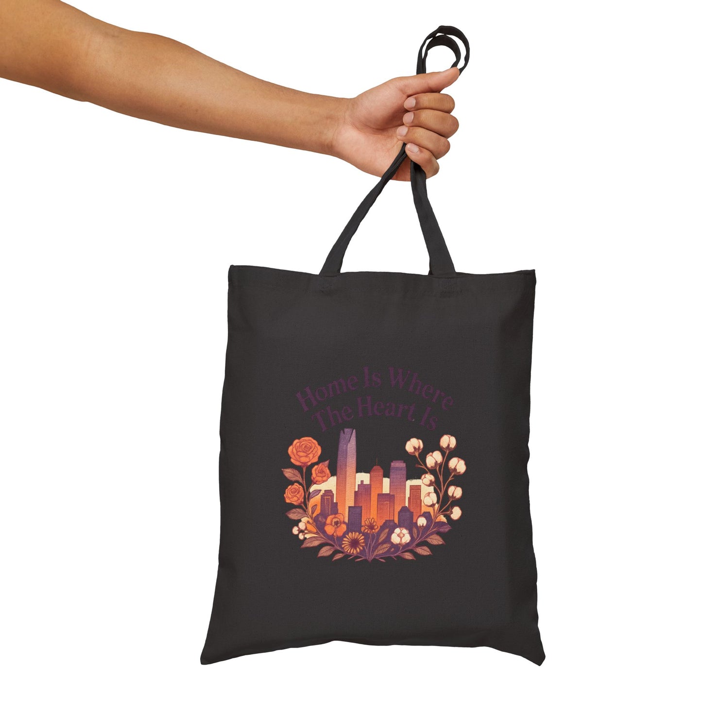 Home Is Where the Heart Is Oklahoma City Bag | Oklahoma Pride Gift | OKC Home Bag