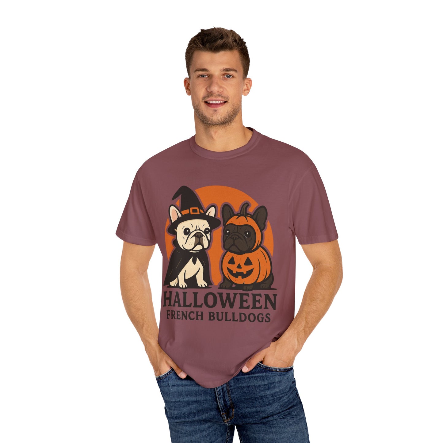 French Bulldog Halloween Sweatshirt | Spooky Frenchie Pullover | Ghost Dog Lover Crewneck | Cute Pumpkin Fall Sweater