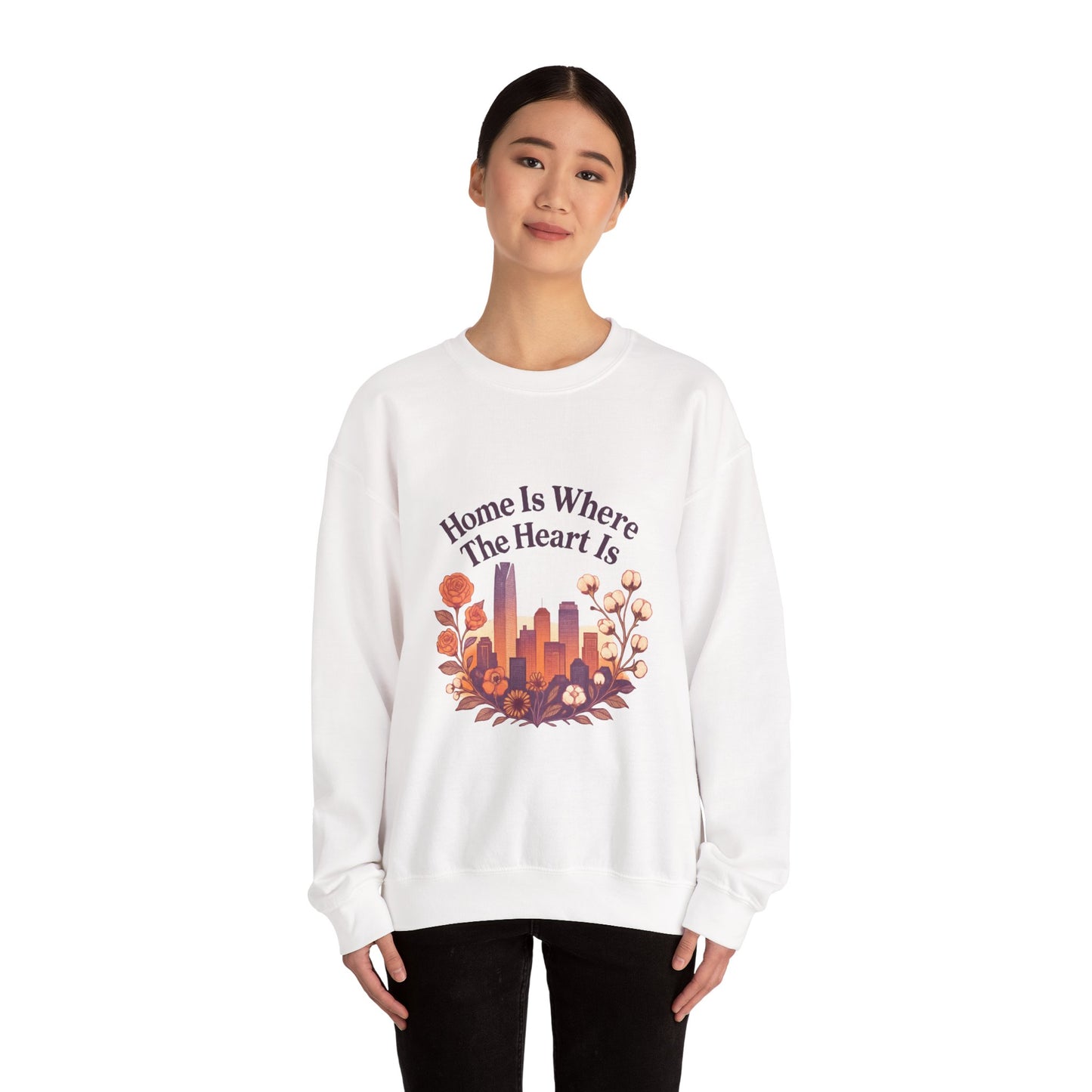Home Is Where the Heart Is Oklahoma City Sweatshirt| OKC Pride Shirt | Oklahoma Love Sweatshirt