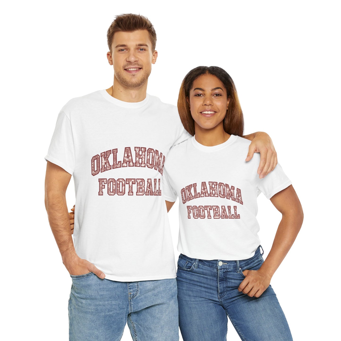 Oklahoma Football T-Shirt – Vintage Collegiate Style OU Game Day Tee, Retro Sports Shirt for Fans and Students
