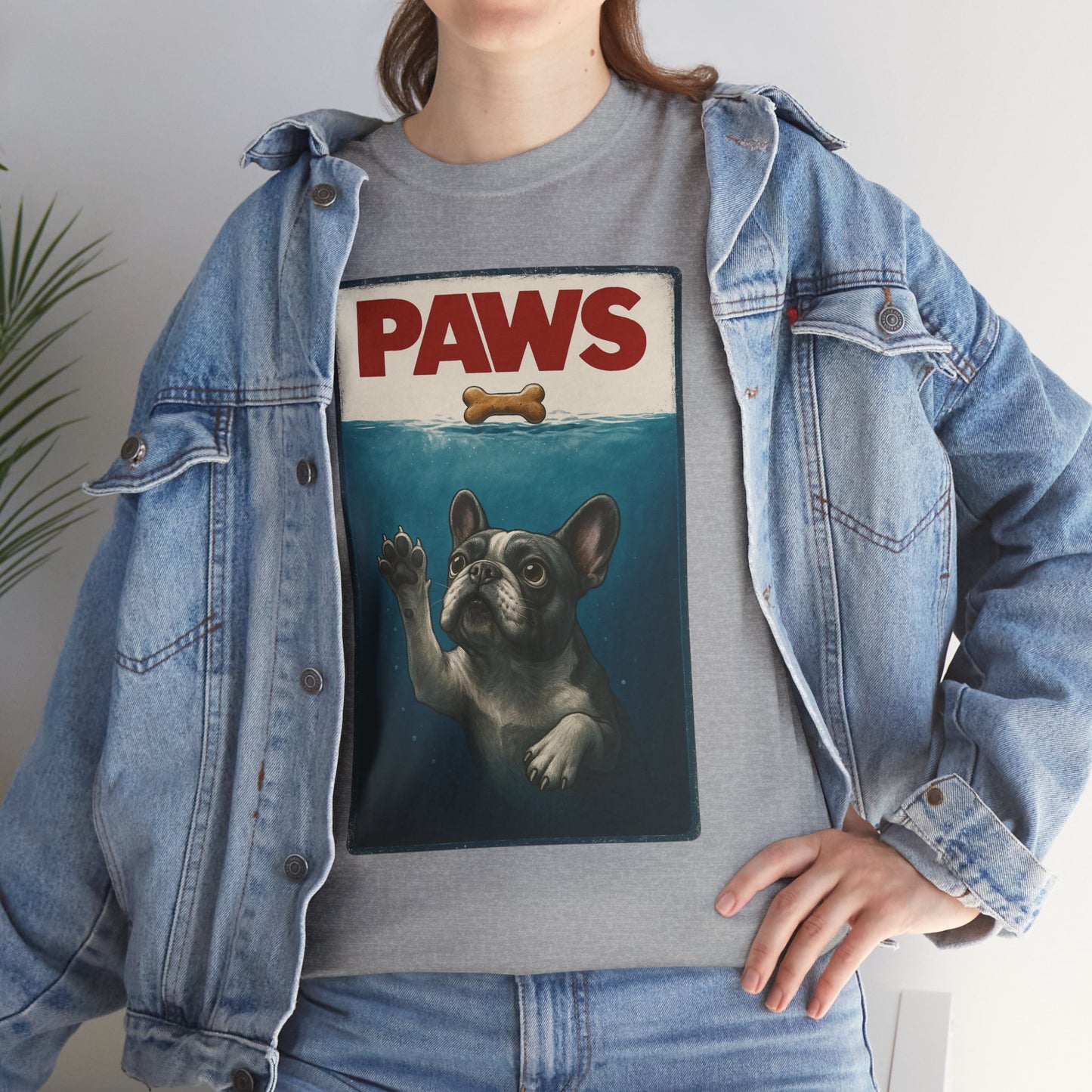 PAWS Frenchie Shirt | Funny French Bulldog Parody Tee | Dog Lover Novelty T-Shirt | Cute Frenchie Graphic | Unique Gift for Frenchie Owners