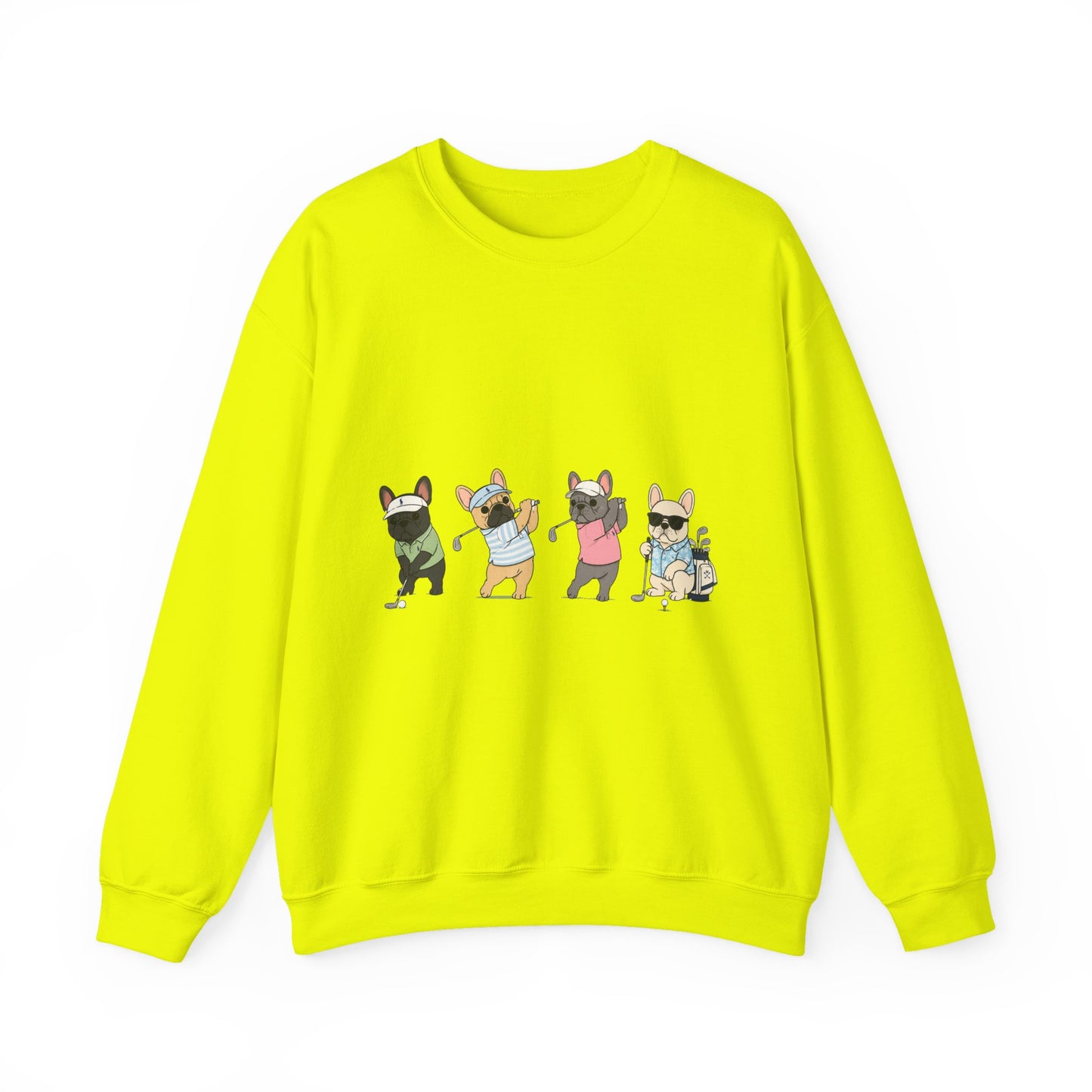 Frenchie Golf Sweatshirt, French Bulldog Golf Crewneck, Funny Golf Dog Sweatshirt, Golf Lover Gift, Country Club Frenchie Pullover