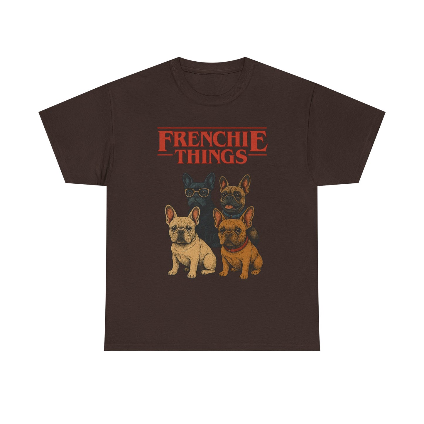 Frenchie Things Unisex Heavy Cotton Tee - Cute Dog Lover Shirt, Pet Gift, Casual Wear, Birthday Gift, Animal T-Shirt
