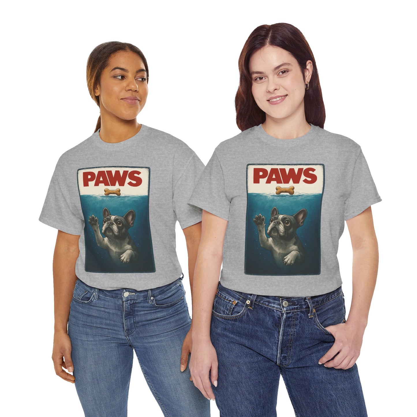 PAWS Frenchie Shirt | Funny French Bulldog Parody Tee | Dog Lover Novelty T-Shirt | Cute Frenchie Graphic | Unique Gift for Frenchie Owners