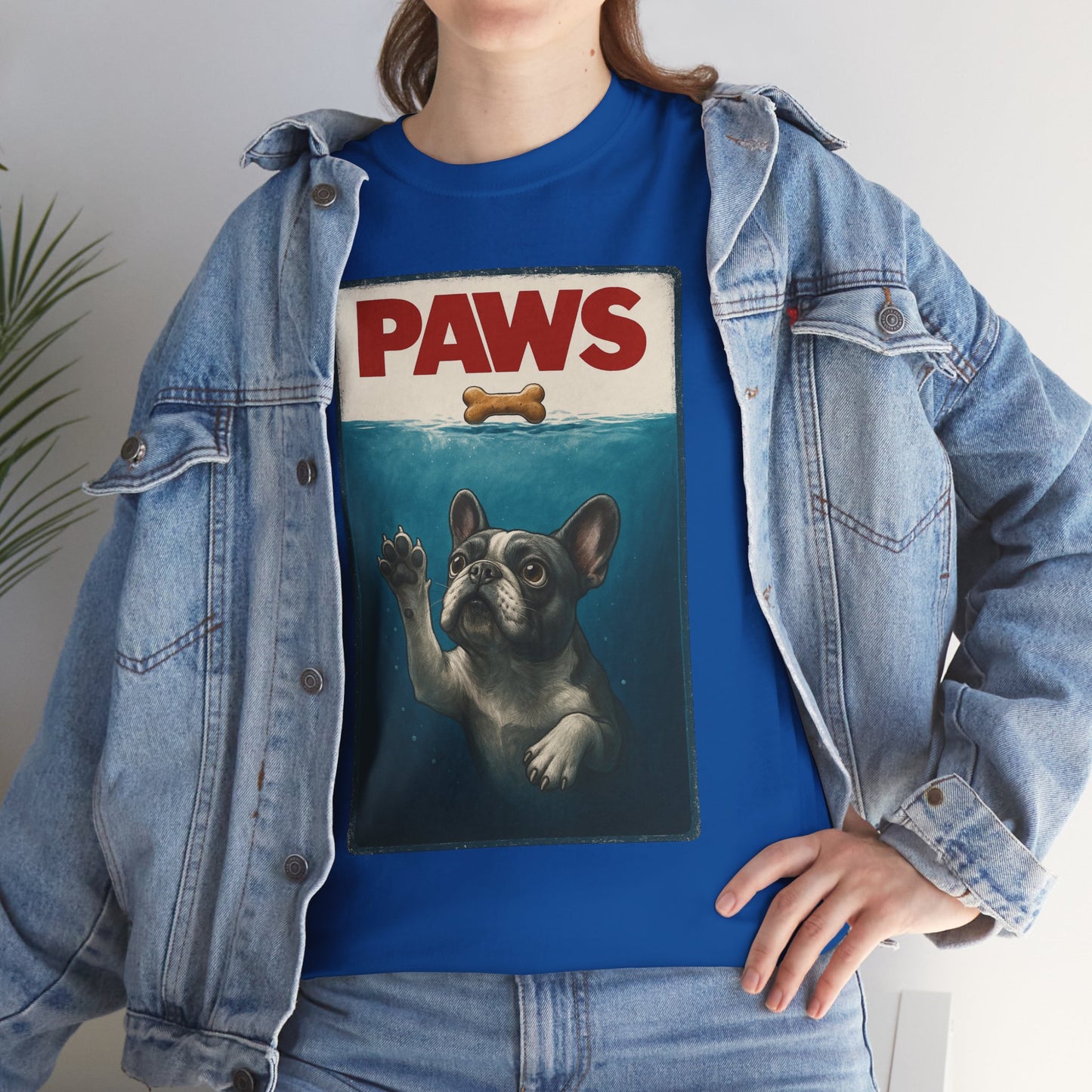 PAWS Frenchie Shirt | Funny French Bulldog Parody Tee | Dog Lover Novelty T-Shirt | Cute Frenchie Graphic | Unique Gift for Frenchie Owners