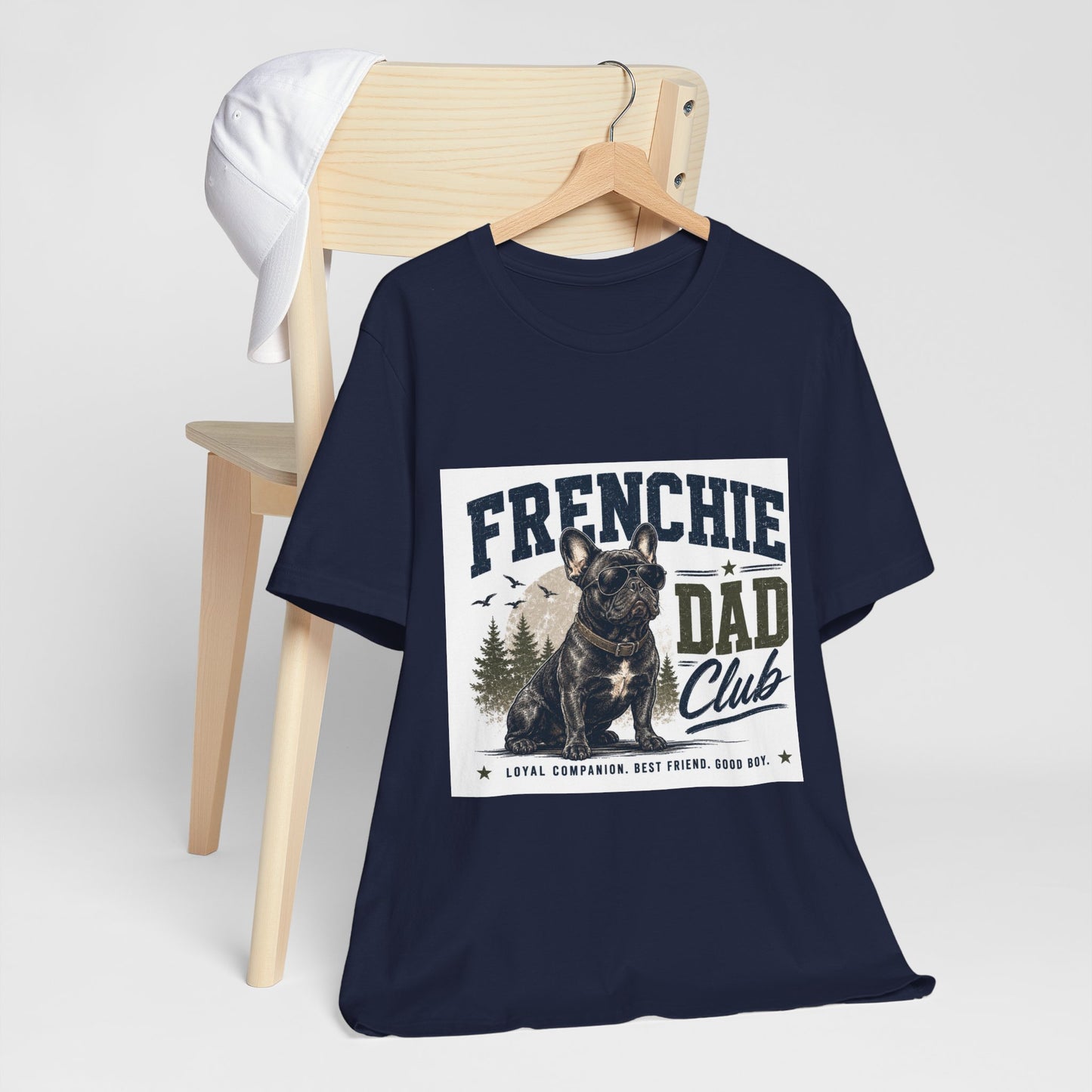 Frenchie Dad Club Shirt, French Bulldog Dad Tee, Dog Dad Gift, French Bulldog Shirt for Men, Father’s Day Frenchie T-Shirt, Dog Lover Graphic Tee