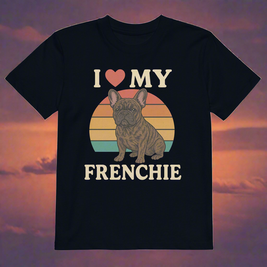 I Love My Frenchie Organic cotton kids t-shirt