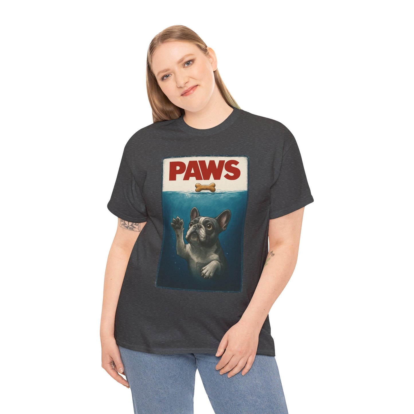 PAWS Frenchie Shirt | Funny French Bulldog Parody Tee | Dog Lover Novelty T-Shirt | Cute Frenchie Graphic | Unique Gift for Frenchie Owners