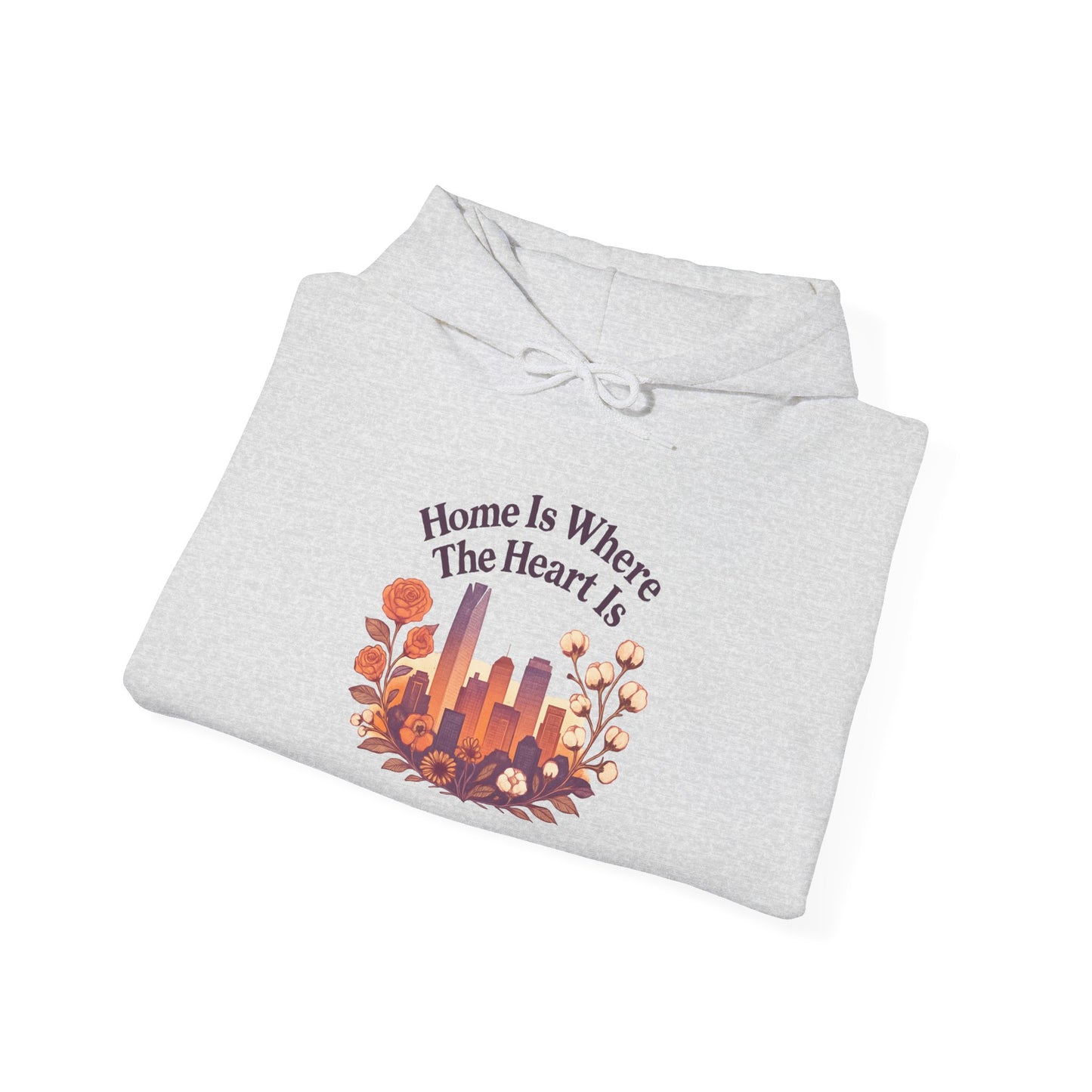 Home Is Where the Heart Is Oklahoma City Hoodie | Oklahoma Pride Gift | OKC Home Hoodie