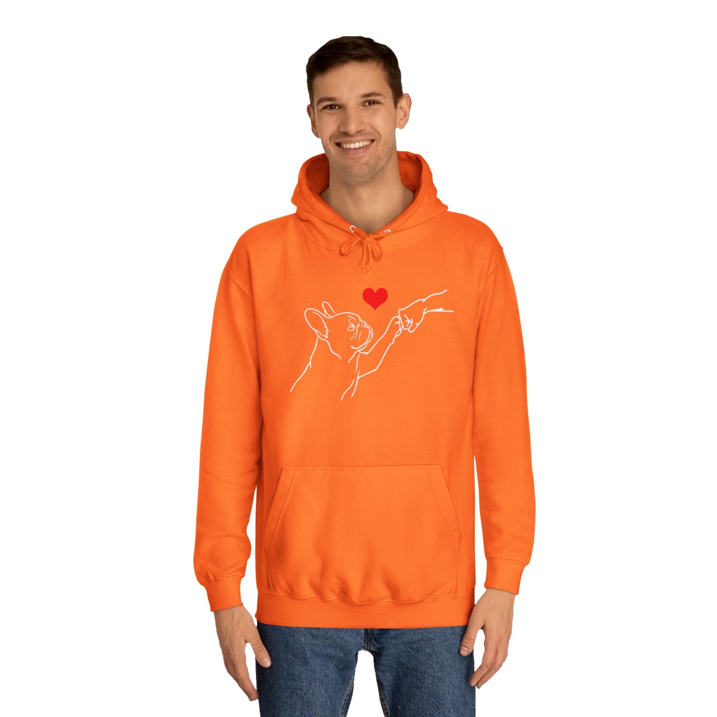 French Bulldog Hoodie, Frenchie Love Hoodie, Frenchie Mom Gift, Dog Lover Hoodie, Minimalist French Bulldog Sweatshirt, Frenchie Dad Gift, Pet Parent Hoodie
