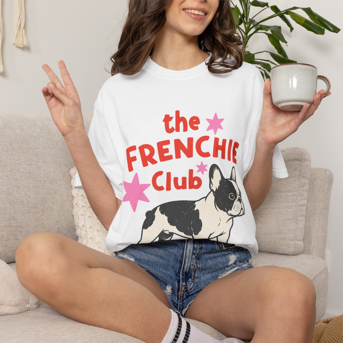 Frenchie Club Shirt, French Bulldog Graphic Tee, Short But Make It Cool Shirt, Cute Frenchie T-Shirt, Retro Dog Lover Gift, French Bulldog Lover Tee, Trendy Frenchie Shirt
