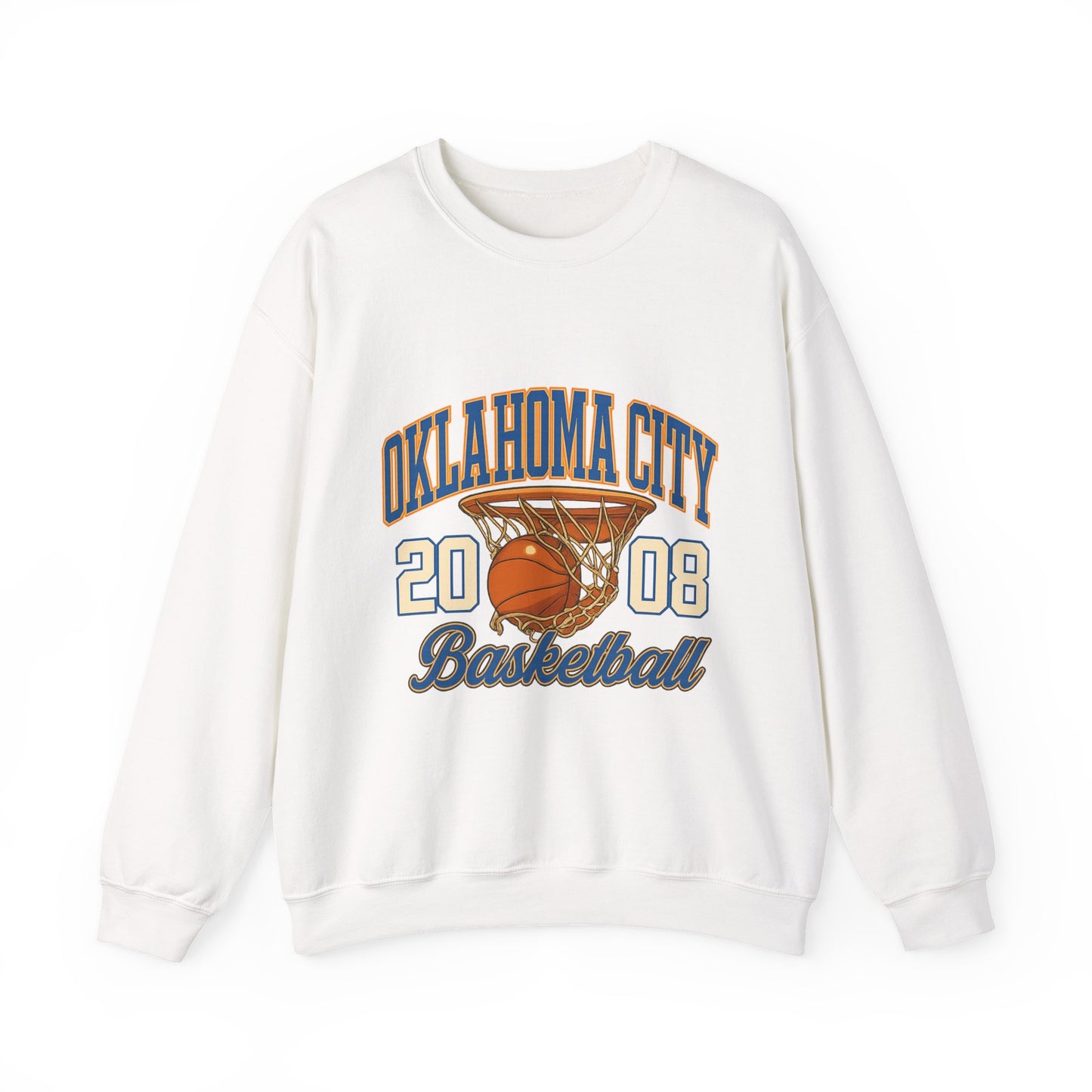 Oklahoma City Basketball Sweatshirt, Unisex Crewneck, Sports Fan Gift, Casual Wear, Basketball Apparel, Team Pride