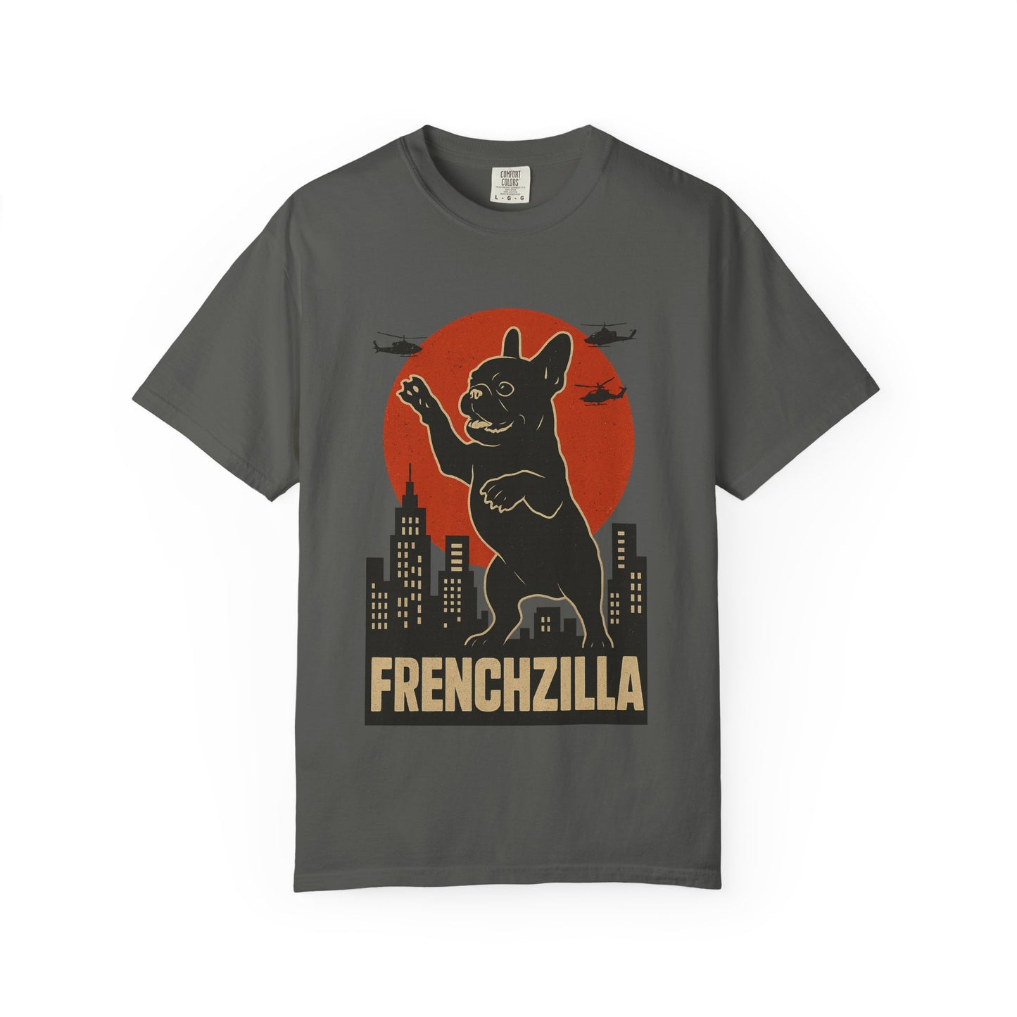 French Bulldogzilla T-shirt | Retro Japanese Frenchie Tee | Funny Inspired Dog Lover Gift | Unisex t-shirt