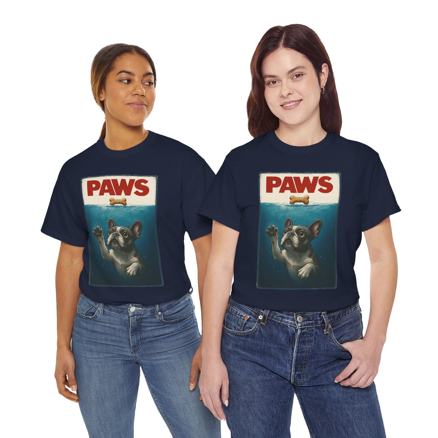 PAWS Frenchie Shirt | Funny French Bulldog Parody Tee | Dog Lover Novelty T-Shirt | Cute Frenchie Graphic | Unique Gift for Frenchie Owners