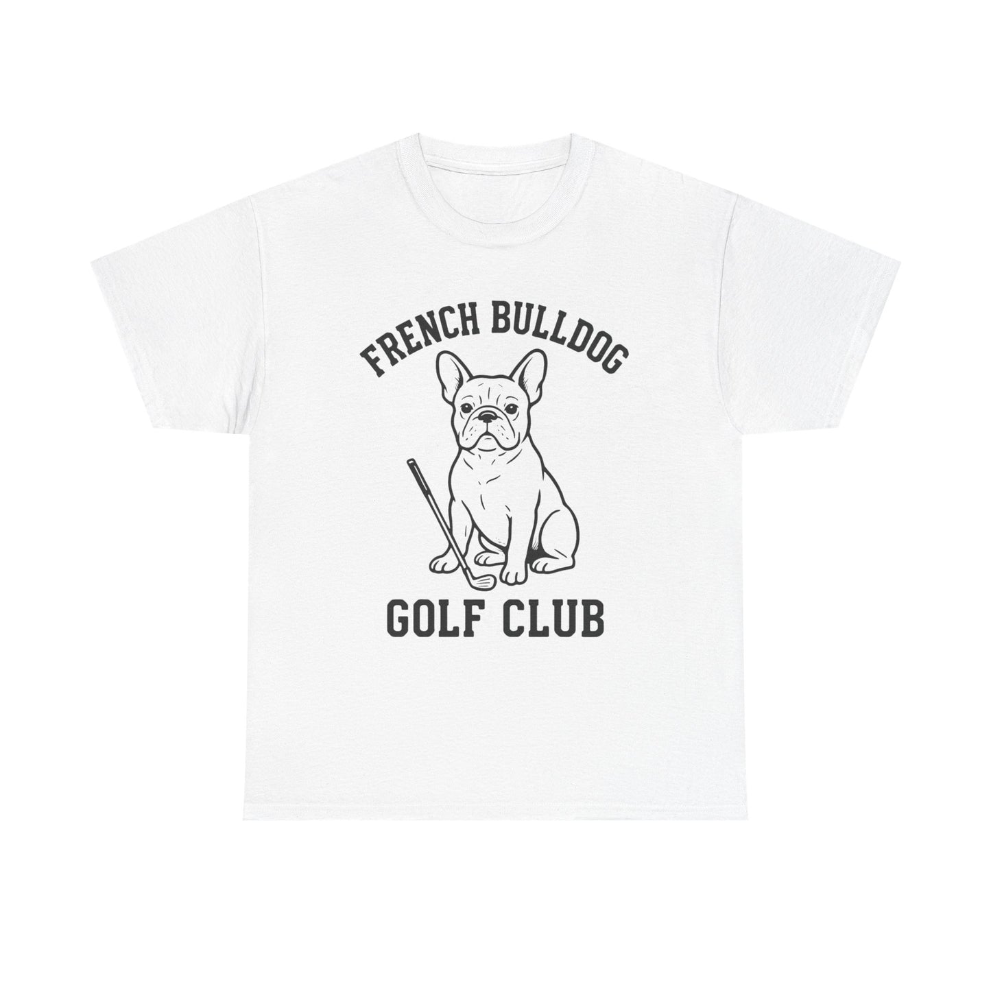 French Bulldog Golf Club Shirt | Frenchie Golf Tee | Frenchie Lover Gift | Dog Dad Golf Shirt | Dog Mom Golf Apparel | Retro Line Art Bulldog Tee