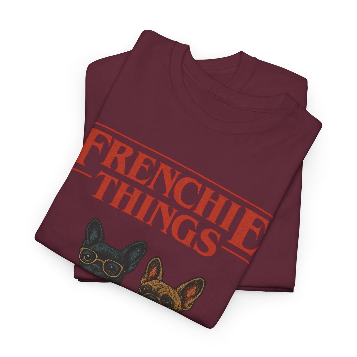 Frenchie Things Unisex Heavy Cotton Tee - Cute Dog Lover Shirt, Pet Gift, Casual Wear, Birthday Gift, Animal T-Shirt