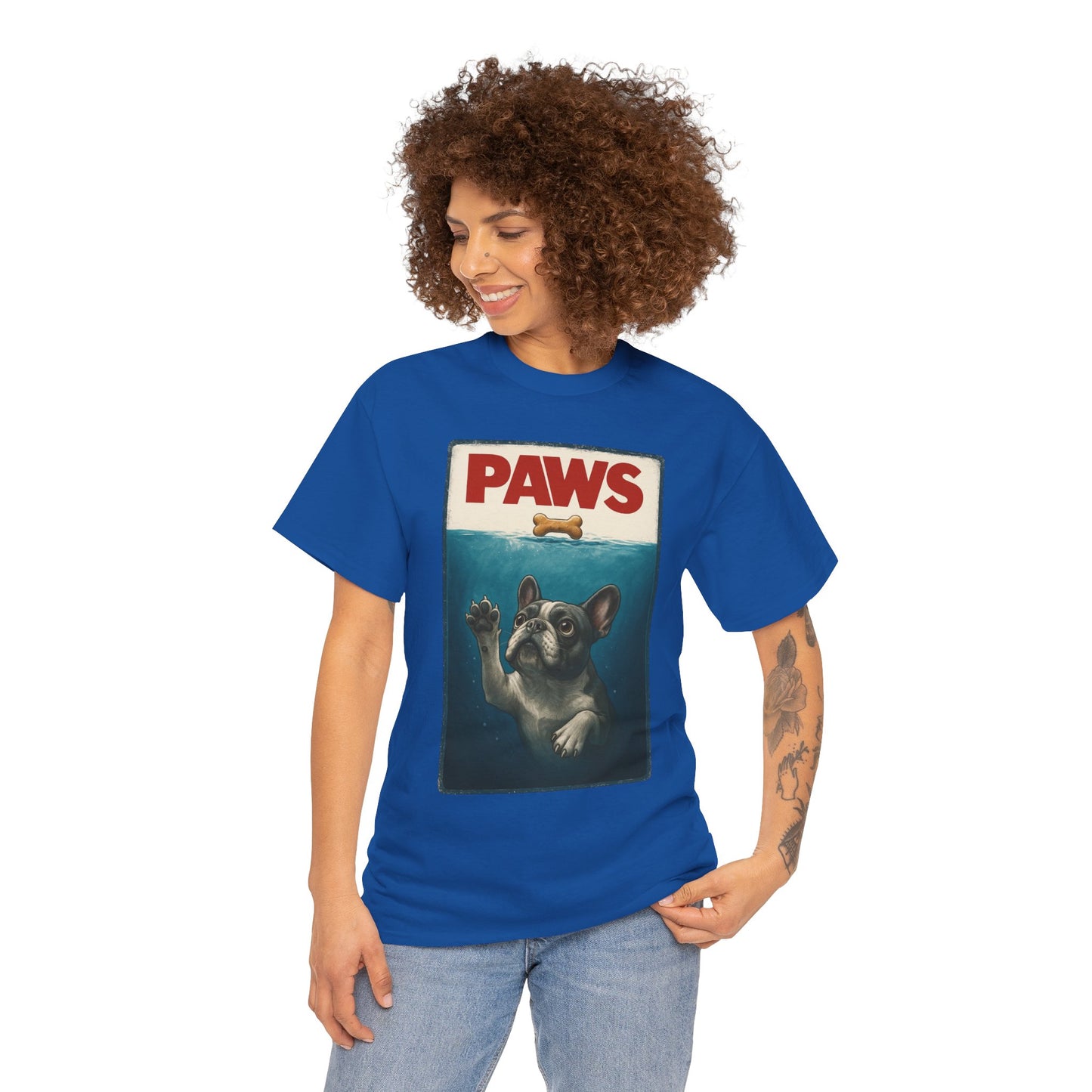 PAWS Frenchie Shirt | Funny French Bulldog Parody Tee | Dog Lover Novelty T-Shirt | Cute Frenchie Graphic | Unique Gift for Frenchie Owners