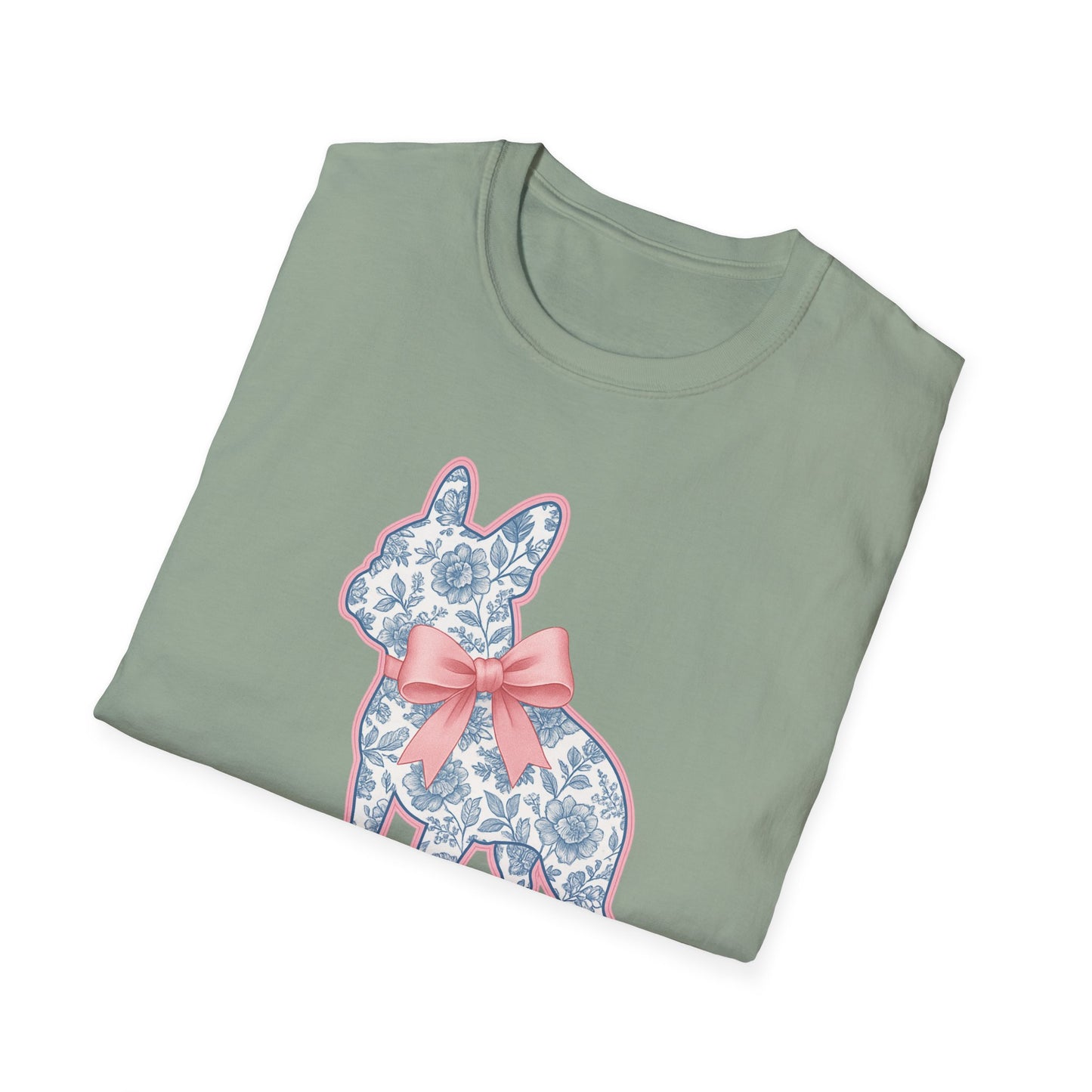 Frenchie Mama Shirt – Floral French Bulldog Silhouette Tee with Pink Bow, Dog Mom Gift, Cute Frenchie Lover T-Shirt, Pastel Dog Mom Apparel