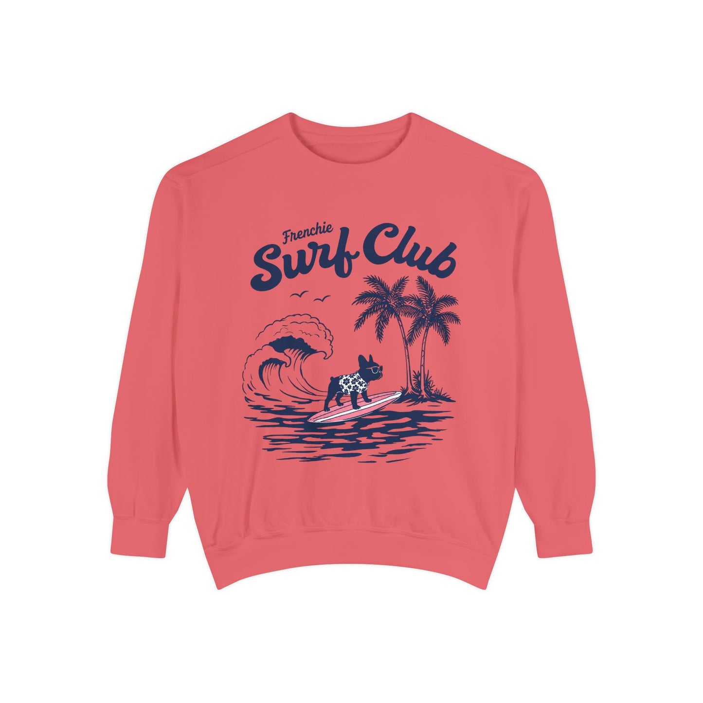 Surf Club Sweatshirt — Frenchie Surfing Graphic Crewneck