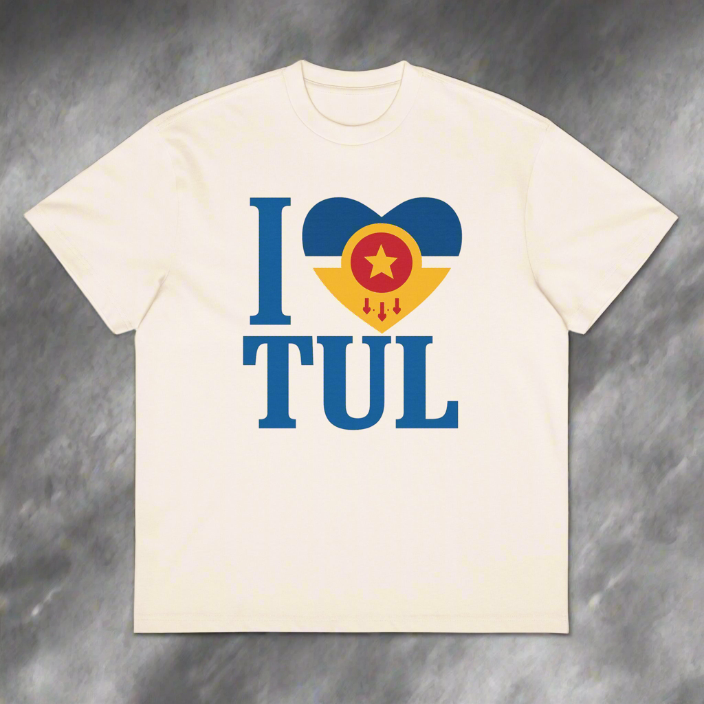 I Love Tulsa box tee