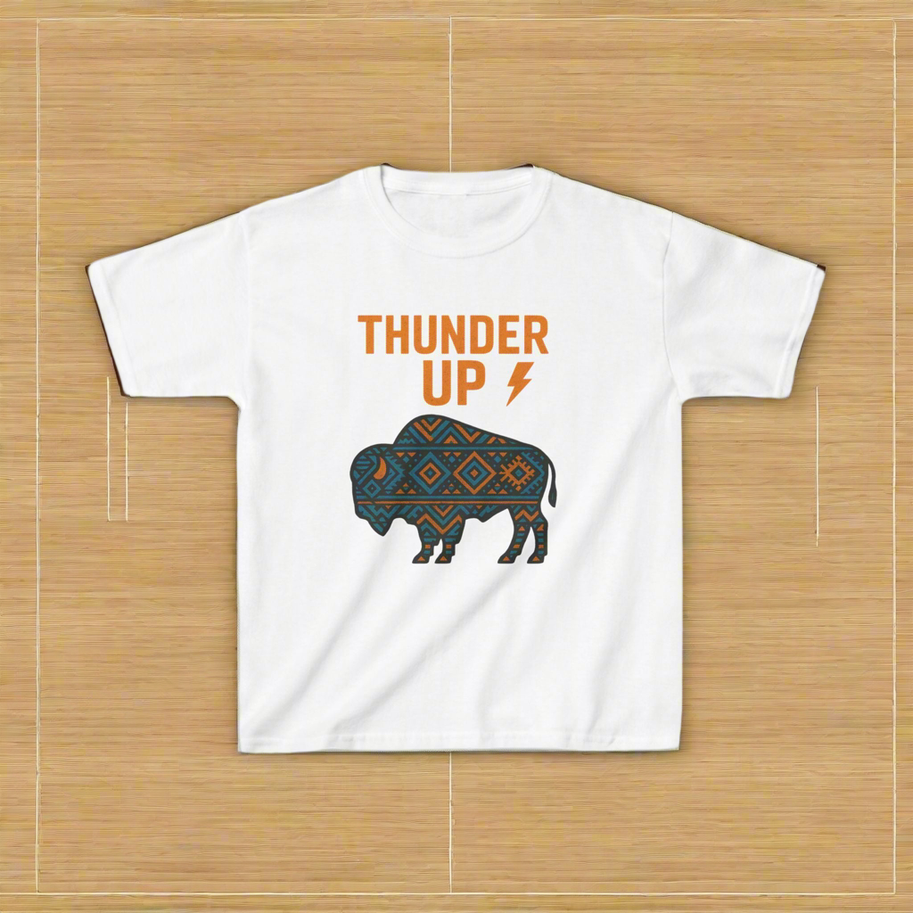 Thunder Up Bison Kids Tee