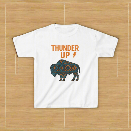 Thunder Up Bison Kids Tee