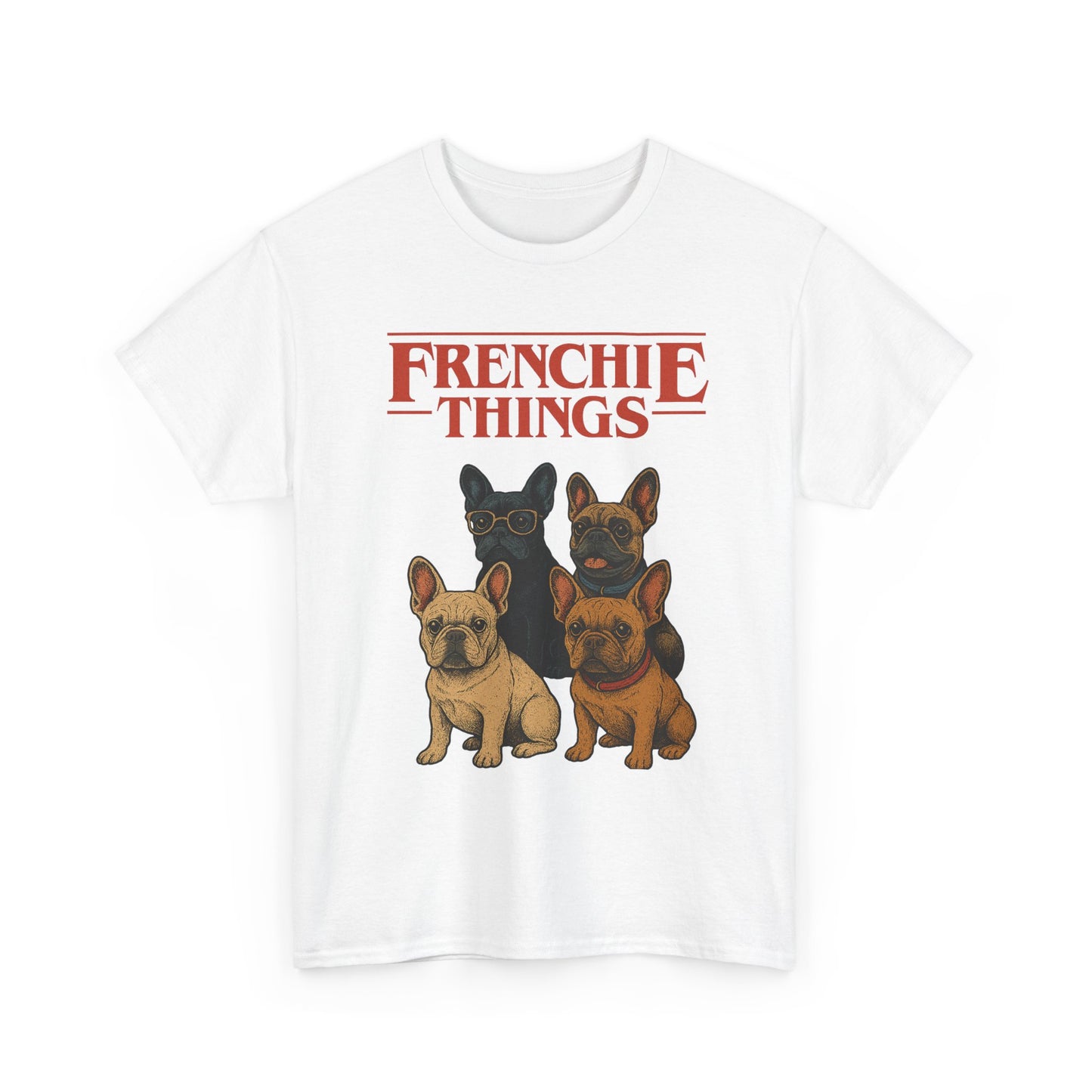 Frenchie Things Unisex Heavy Cotton Tee - Cute Dog Lover Shirt, Pet Gift, Casual Wear, Birthday Gift, Animal T-Shirt