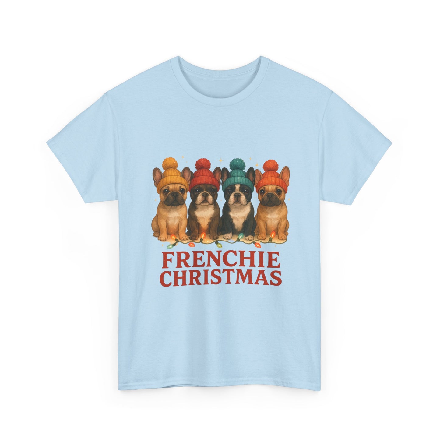 Frenchie Christmas Shirt | Cute French Bulldog Holiday Tee | Frenchie Dog Lovers Xmas Gift | Cozy Winter Pup T-Shirt