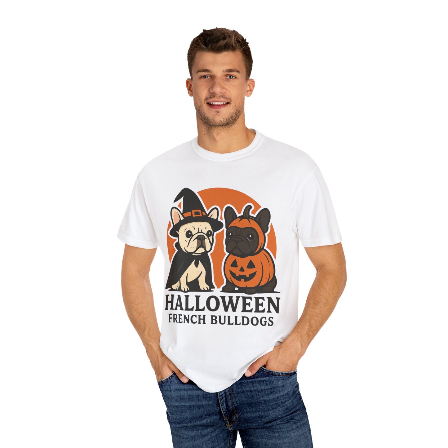 French Bulldog Halloween Sweatshirt | Spooky Frenchie Pullover | Ghost Dog Lover Crewneck | Cute Pumpkin Fall Sweater