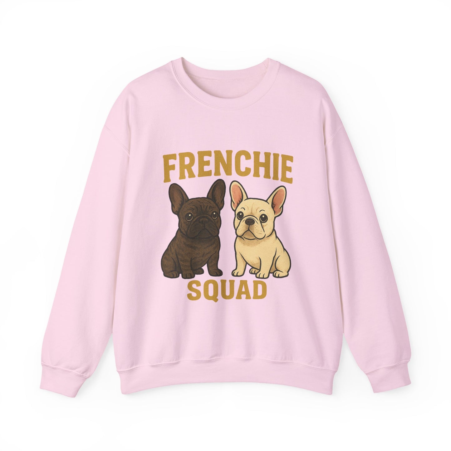 Frenchie Squad Sweatshirt | Cute French Bulldog Pullover | Dog Lover Crewneck | Matching Frenchie Mom & Dad Sweater