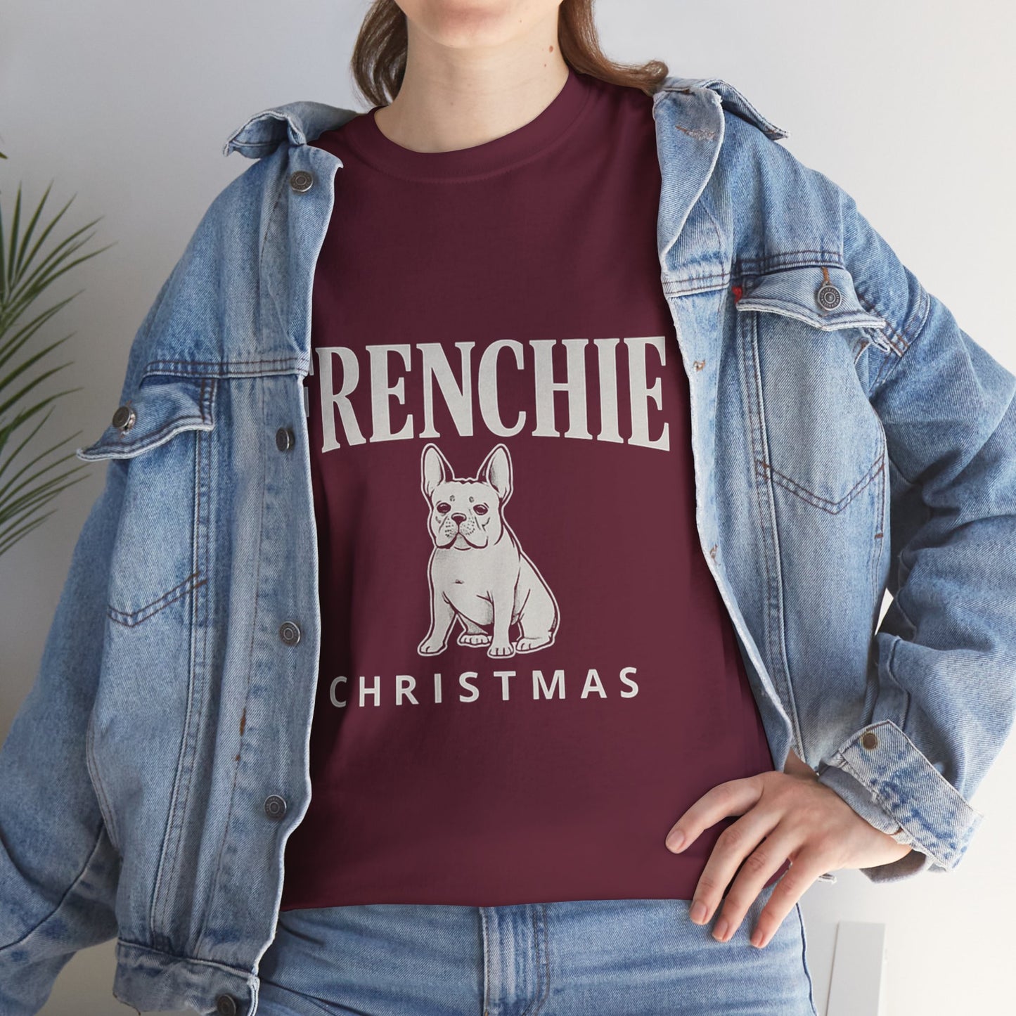 Frenchie Christmas Shirt – Cute French Bulldog Holiday Tee, Vintage Frenchie Christmas Gift, Dog Lover Xmas Graphic Tee, French Bulldog Christmas Apparel