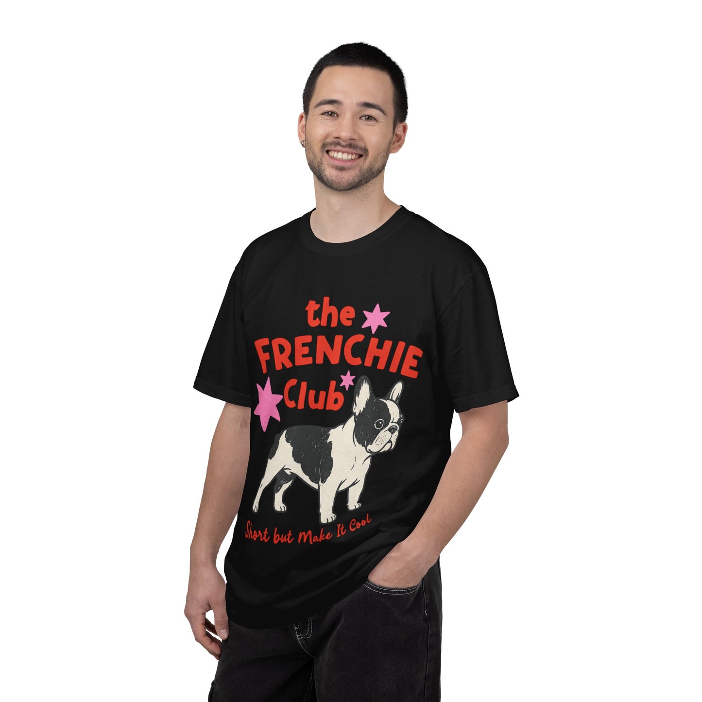 Frenchie Club Shirt, French Bulldog Graphic Tee, Short But Make It Cool Shirt, Cute Frenchie T-Shirt, Retro Dog Lover Gift, French Bulldog Lover Tee, Trendy Frenchie Shirt