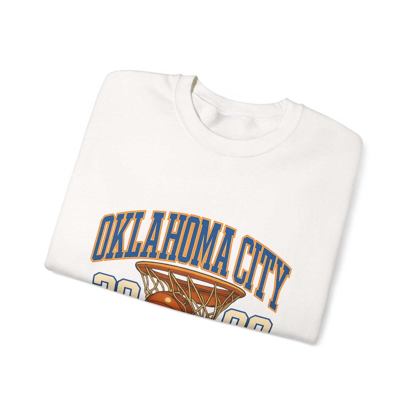Oklahoma City Basketball Sweatshirt, Unisex Crewneck, Sports Fan Gift, Casual Wear, Basketball Apparel, Team Pride