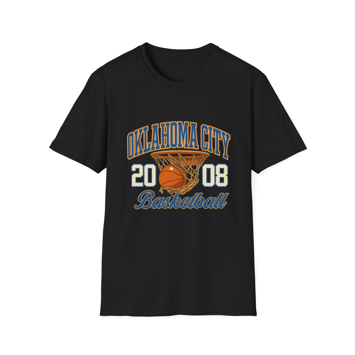 Oklahoma City Basketball T-Shirt | 2008 Retro Sports Tee | OKC Fan Shirt | Vintage Style Basketball Graphic | Local Pride Gift | Game Day Tee