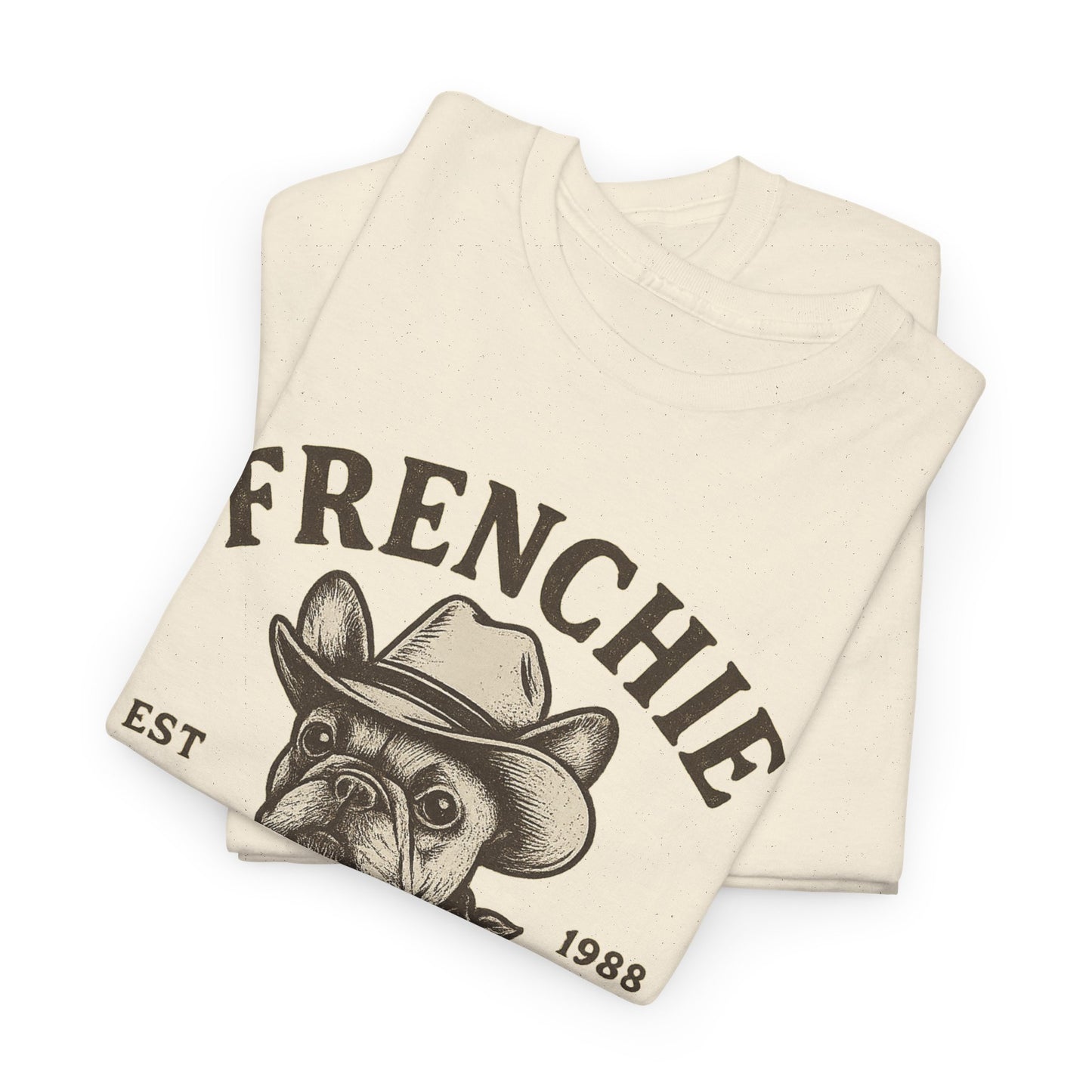 Frenchie Cowboy Club T-Shirt | Western French Bulldog Tee | Tulsa Oklahoma Dog Lover Shirt | Vintage Cowboy Graphic | Country Pet Gift
