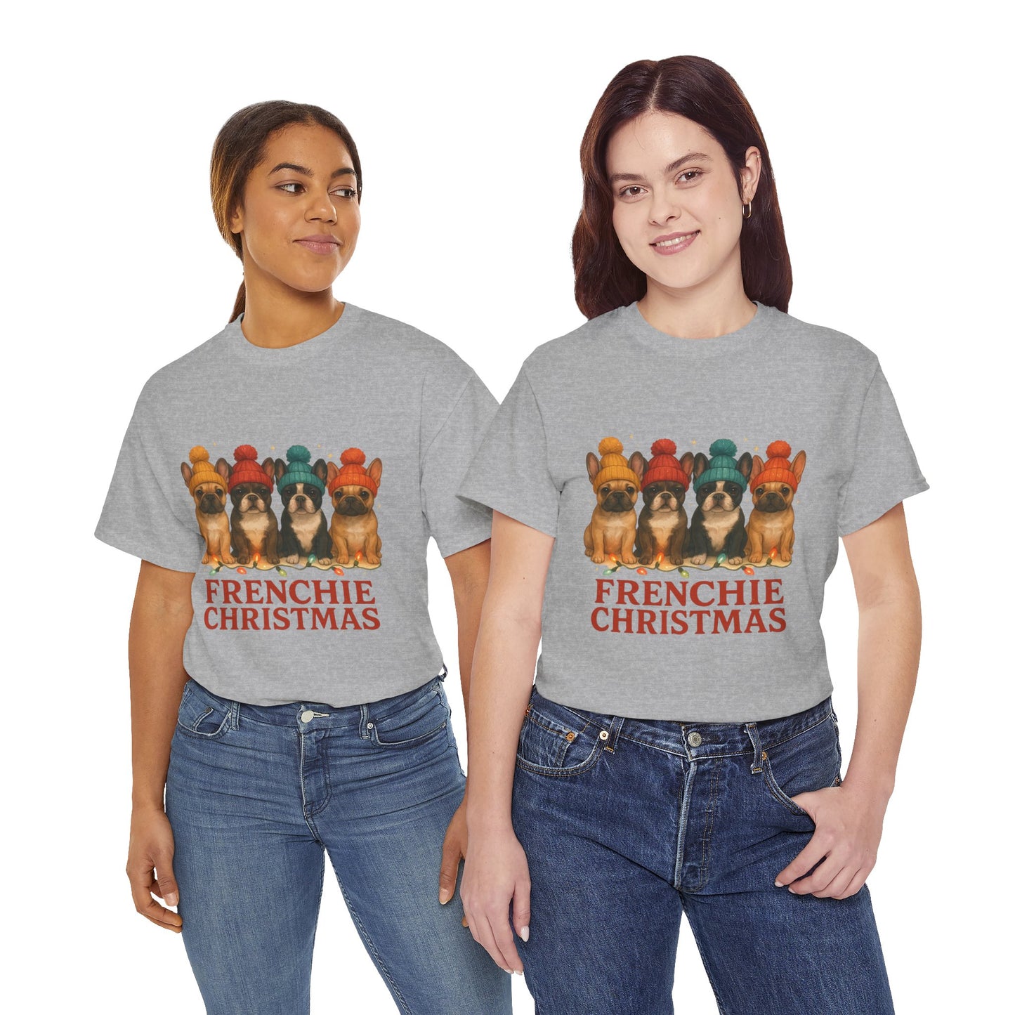 Frenchie Christmas Shirt | Cute French Bulldog Holiday Tee | Frenchie Dog Lovers Xmas Gift | Cozy Winter Pup T-Shirt